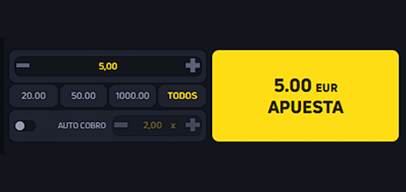 Selecciona el monto de apuesta Selecciona el monto de apuesta